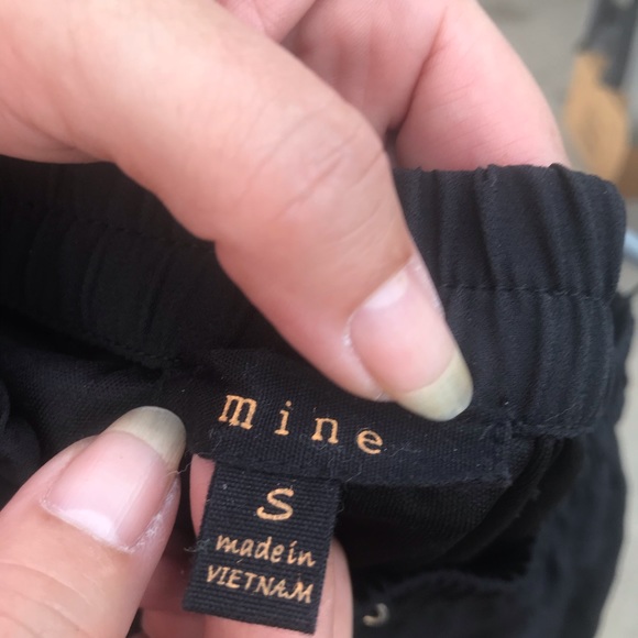 Mine strapless  sm black one piece w shorts outfit - Picture 2 of 5